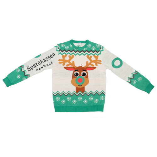 Custom kersttrui van gerecycled polyester