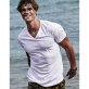 Mens Fashion V-Neck Sof-Tee