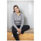 Theron dames hoodie met ritssluiting