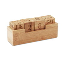 KARENDA Bureaukalender bamboo hout bedrukken