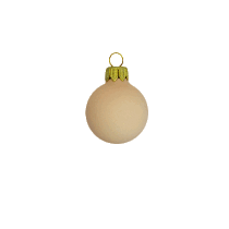 Kerstbal XL 100 mm beige
