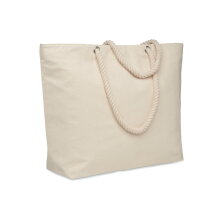 HAEVEN Strandkoeltas van katoen beige