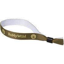 Polsbandje met 1 zijde sublimatie voorzien van kunststof sluiting