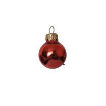 Kerstbal 80 mm oranje gloss