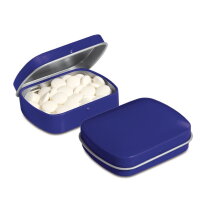 Mini scharnierblikje vorm mints blauw