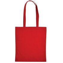 Cotton Bag Lang Hengsel Rood acc. Rood