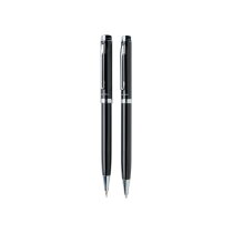 Luzern pennen set, zwart bedrukken
