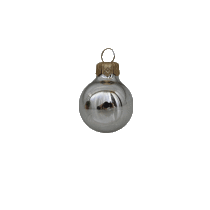 Kerstbal XL 100 mm metallic zilver