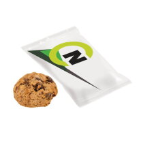 Chocolate chip cookie in flowpack bedrukken