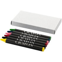 Set van 6 waskrijtjes