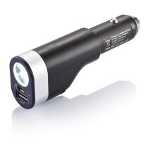 6 in 1 auto veiligheidstool met 2200 mAh powerbank, zwart/zi