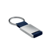 TECH Metalen sleutelhanger Marineblauw