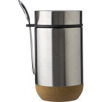 Dubbelwandige lunchpot Nash zilver