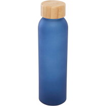 Lume 500 ml fles van mat natronkalkglas met bamboe deksel