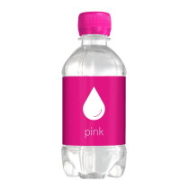 Bronwater 330 ml Flap over kaartje roze