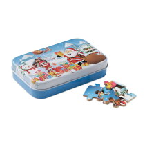 FAFIE Houten kerstpuzzel in blik assorti
