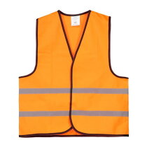 Kinder Veiligheidsvest Polyester Oranje Bulk relatiegeschenken