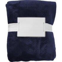 Flanellen fleece (280 gr/m²) deken Sean blauw