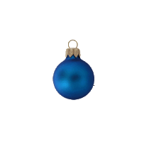 Kerstbal 80 mm blauw