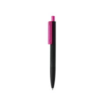 X3 zwart soft touch pen, rose
