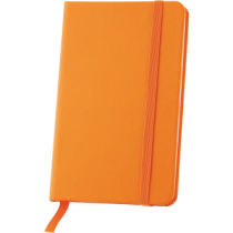 Notitieboekje A6 met elastiek en leeslint, 80 pagina`s