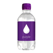 Bronwater 330 ml Visitekaartje met pepermunt paars