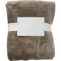 Flanellen fleece (280 gr/m²) deken Sean khaki (écru)