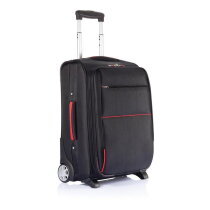 PVC vrije extendable cabin trolley, zwart