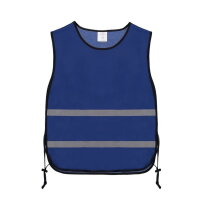 Trainingsvest polyester Kobalt bedrukken bedrukken