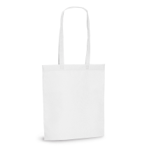 Draagtas lang hengsel non woven Colors Wit