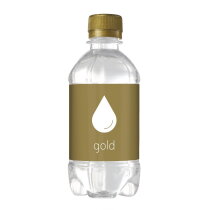 Bronwater 330 ml Visitekaartje met pepermunt goud