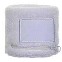 Polsbandje Met Rits 6cm Met Label Wit acc. Wit
