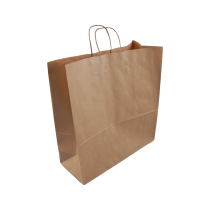 Full Color Papieren tas A2 Budget Bruin