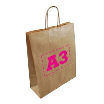 Papieren tas A3 Budget Bruin