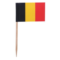 Papieren Belgi&euml; vlaggetje 11,5 x 24 cm bedrukken