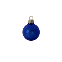 kerstbal 60 mm donkerblauw