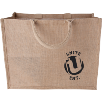 Jute shopper liggend model 240 gr/m2 bedrukken