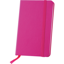 Notitieboekje A6 met elastiek en leeslint, 80 pagina`s