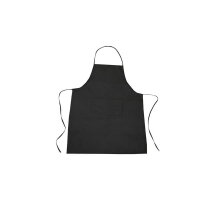 Keukenschort, 90 gr/m2 Zwart acc. Zwart bedrukken bedrukken