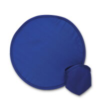 Opvouwbare nylon frisbee blauw bedrukken