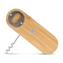 Multifunctionele bamboe flesopener