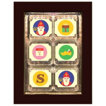 Geschenkdoos met 6 Sintbonbons bedrukken