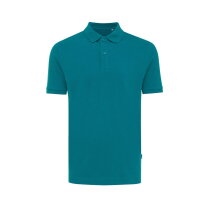 Iqoniq Yosemite gerecycled katoen pique polo, verdigris