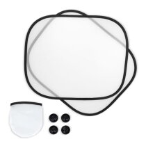 Zonnescherm voor autoraam, set van 2 in hoesje sublimatie
