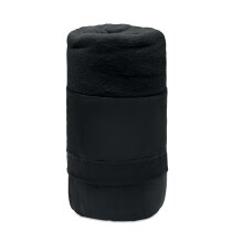 MUSALA RPET RPET fleece reisdeken zwart