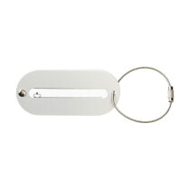 Aluminium bagagelabel Isa zilver