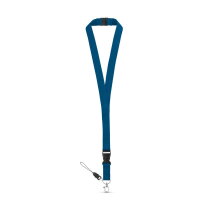 Lanyard 2cm SafetyLock Blauw relatiegeschenken