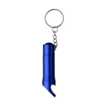 Aluminium 2-in-1 sleutelhanger Carla kobaltblauw