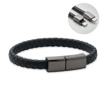 FAULETI CHARGE Type-C kabel armband Zwart