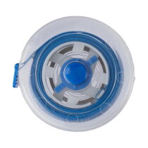 Plastic oprolbare meetlint Theo kobaltblauw